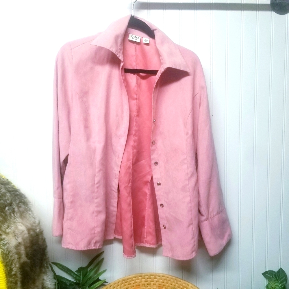 Cato Pink Mauve Button Down Shirt 14/16W